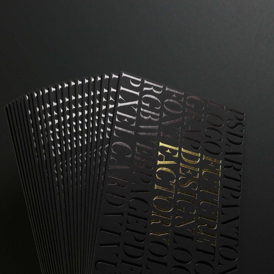 Fantazi Siyah Kağıt + Yaldız Baskılı +Laklı + Dubleks Sıvamalı  500 Adet