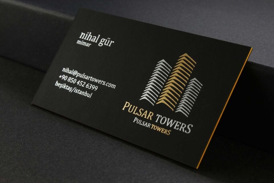 Süet Siyah Fantazi Kağıt +Yaldız Baskılı + Sarı Ara Kartonlu + Tripleks Sıvamalı   500 Adet