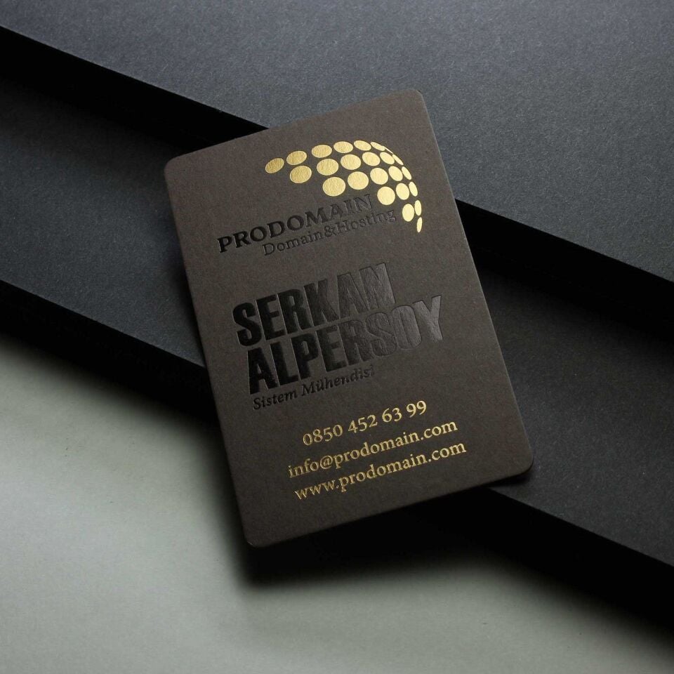 Fantazi Koyu Kahve Kağıt + Yaldız Baskılı  + Laklı  + Dubleks Sıvamalı  500 Adet