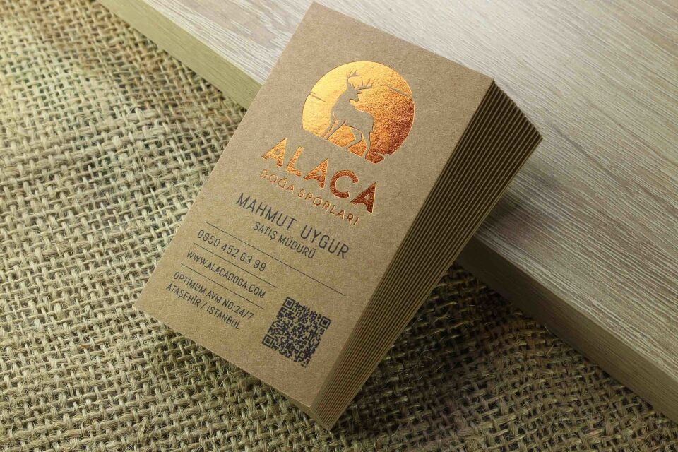 Fantazi Kraft  Kağıt + Dubleks Sıvamalı + Bakır Yaldızlı  500 Adet