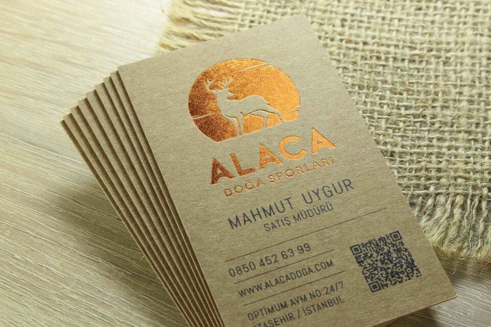 Fantazi Kraft  Kağıt + Dubleks Sıvamalı + Bakır Yaldızlı  500 Adet