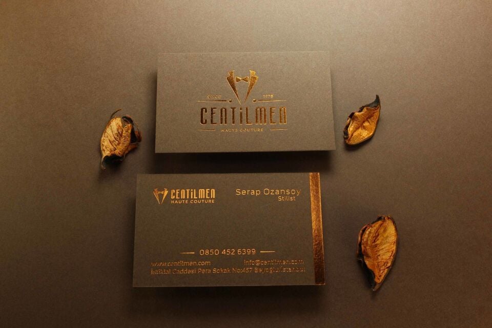 Fantazi Kahverengi Kağıt + Dubleks Sıvamalı + Yaldız Baskılı   500 Adet