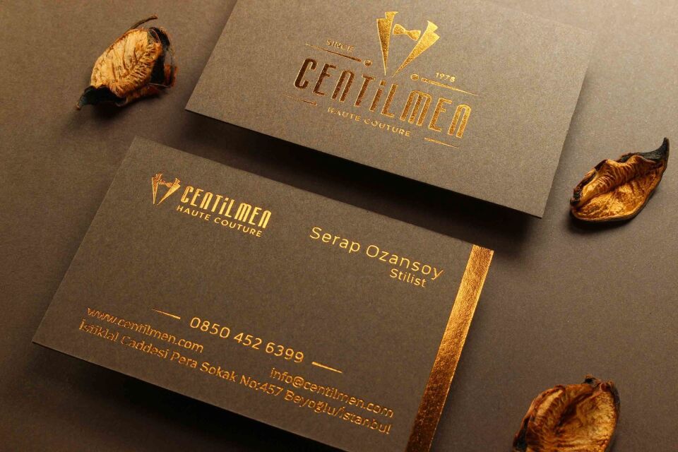 Fantazi Kahverengi Kağıt + Dubleks Sıvamalı + Yaldız Baskılı   500 Adet