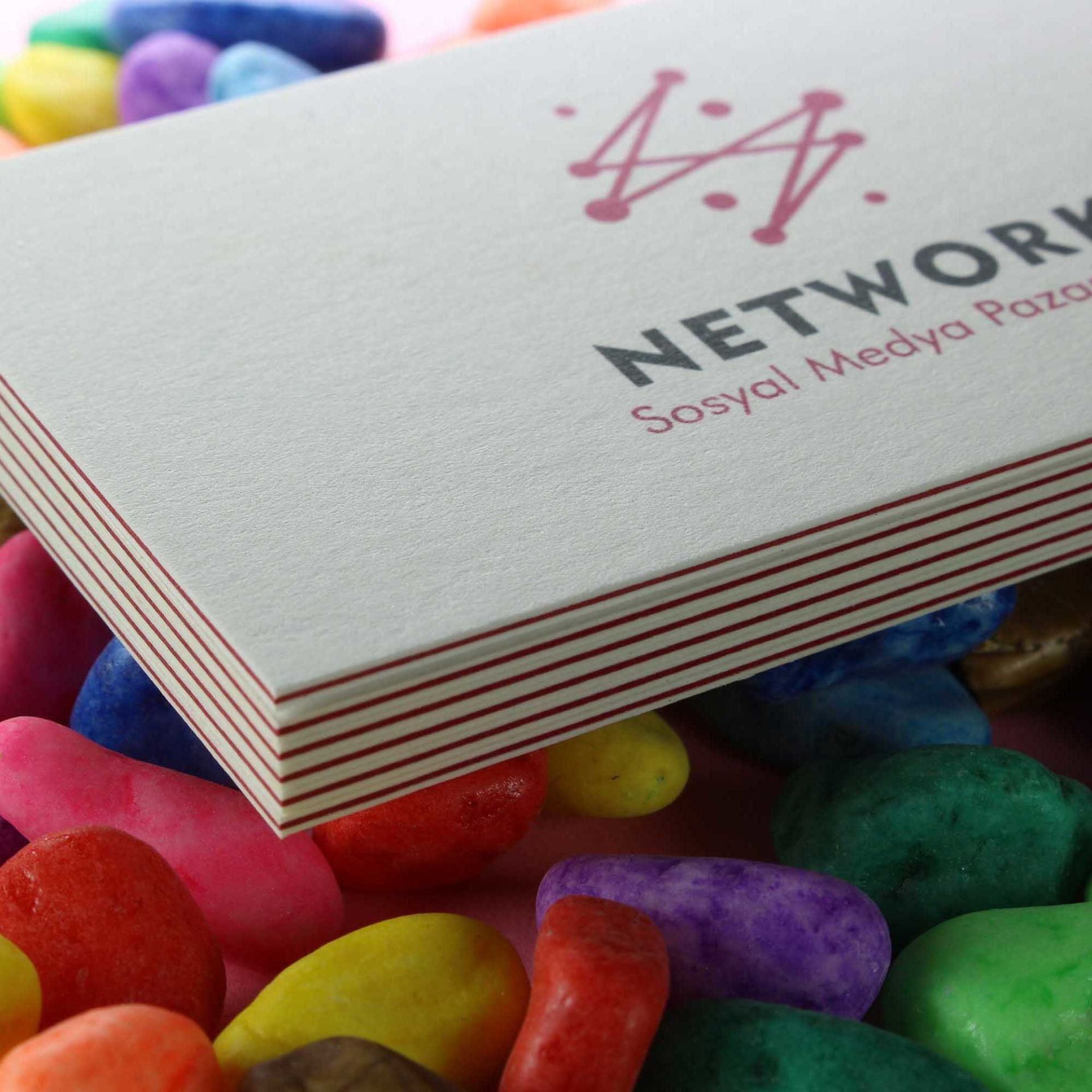 Fantazi Beyaz Kağıt + Renkli Baskılı + Kenar Boyamalı + Tripleks Sıvamalı  500 Adet