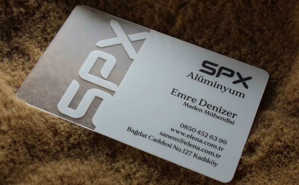 Şeffaf Pvc - Renkli Baskı - Kabartma Laklı - 500 Adet