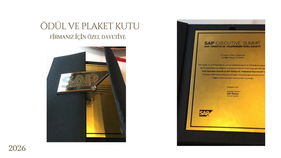 Ödül & Plaket Kutu