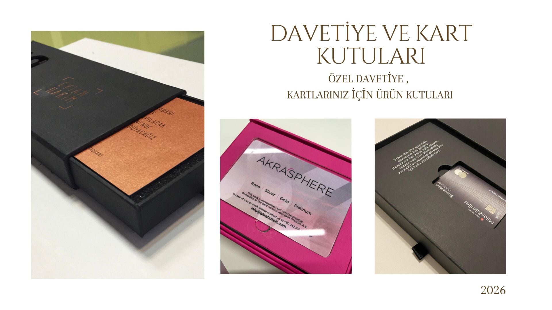 Davetiye & Kart Kutuları